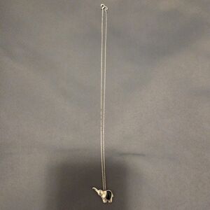 Silver Elephant Pendant Necklace